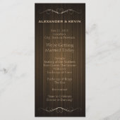 Two Grooms-Gay Bruiloft Landenprogramma Programma (Voorkant)