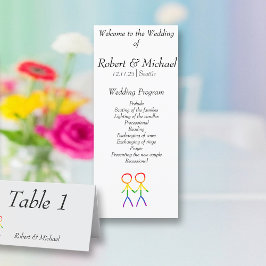 Two Grooms Rainbow Love