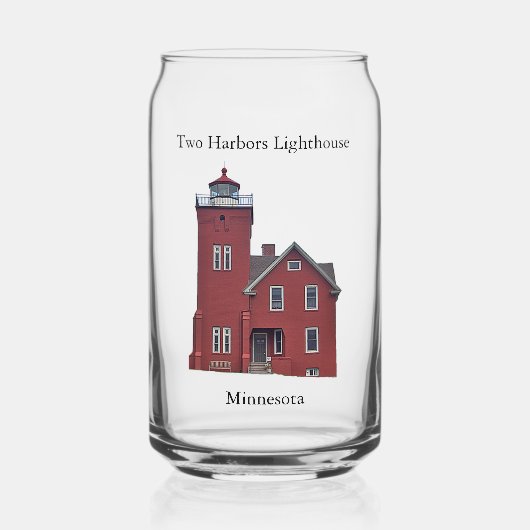 Two Harbors Lighthouse kan glas (Voorkant)