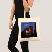 Two Harbors Lighthouse schemk canvas tas (Voorkant (product))
