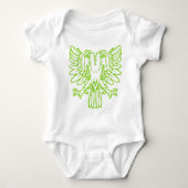 Two Headed Eagle - Martian Green Romper (Voorkant)