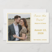 Two Hearts Catholic Flat Save The Date Card (Devant)