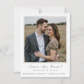 Two Hearts Catholic Flat Save The Date Card (Devant)