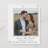 Two Hearts Catholic Flat Save The Date Card (Voorkant)