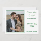 Two Hearts Catholic Flat Save The Date Card (Devant)