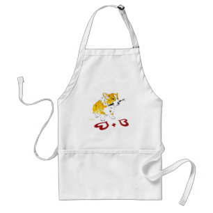 Two Hearts Corgi Apron Standaard Schort