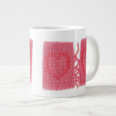 TWO HEARTS KNIT Grand Mug Blanc (Devant droit)