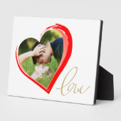 Two Hearts Love Script Valentine`s Day Photo  Fotoplaat (Zijkant)