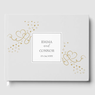 Two Hearts Modern Weeding Gastenboek