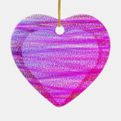 Two Hearts on a Valentines Day Tree  Keramisch Ornament (Achterkant)