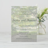 Two Hearts One Journey Photo Wedding Invitation (Debout devant)