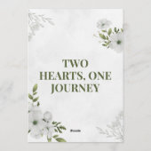 Two Hearts, One Journey Wedding Invitation  (Dos)