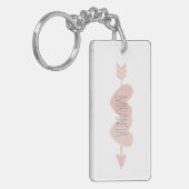 Two Hearts sleutelhanger (wit) (Voorkant Links)