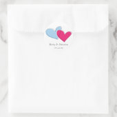 Two Hearts Sticker Labels (Tas)