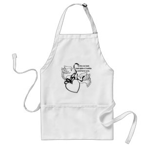Two Hearts Wedding Apron Standaard Schort