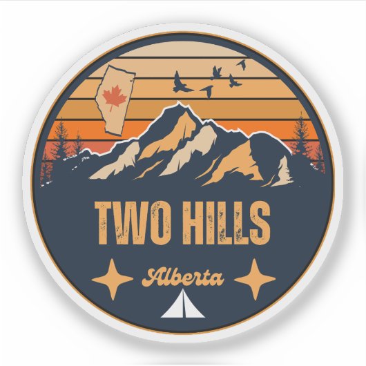 Two Hills, Alberta Sticker (Voorkant)