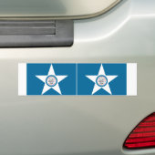 TWO Houston Flag Bumpersticker (Op auto)
