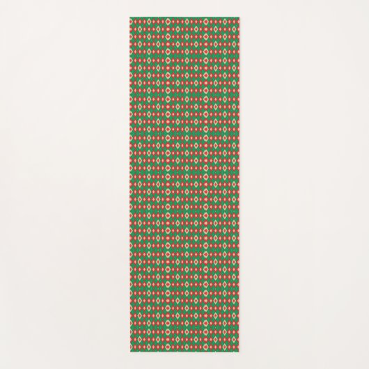 Two identical sections of colorful geometric  yogamat (Voorkant)