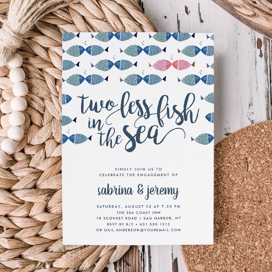 Two if By Sea | Invitation de fête de fiançailles