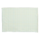 Two images show a plaid pattern  kussensloop (Voorkant)