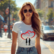 Two In Love Women’s Slim Fit T-Shirt