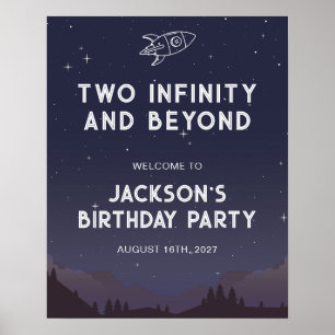 Two Infinity en Beyond Second Birthday Party Poster