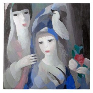 Two Lady en Dove, Marie Laurencin Tegeltje