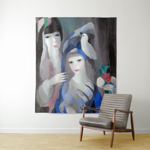 Two Lady en Dove, Marie Laurencin Wandkleed