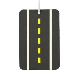Two Lane Road Car Luchtverfrisser (zwart en wit)
