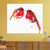 Two Little Ink Birds 2014 Canvas Afdruk (Insitu (Woonkamer))