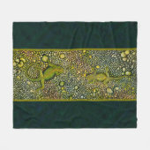 Two Lizard Face Off Fleece Deken (Voorkant (Horizontaal))