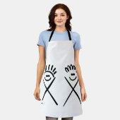 Two Minimal Friends – Line Art  Schort (Gedragen)