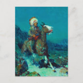 Two Moons van Frank Tenney Johnson Feestdagenkaart (Voorkant)