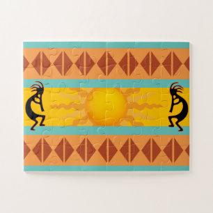 Two Native American Southwest Kokopelli Puzzle Legpuzzel