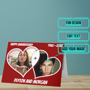 Two of Hearts Jubileum Kaart