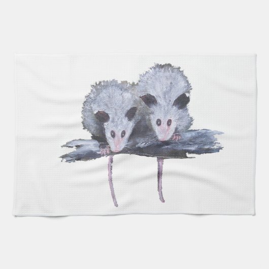 "Two Opossum" Towel Theedoek (Horizontaal)