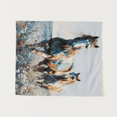 Two Paint Horses Wandkleed (Voorkant (horizontaal))