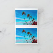 Two Palm Trees Wall Art | Tropical Minimalist Feestdagen Kaart (Binnen)