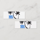 Two Palm Trees Wall Art | Tropical Minimalist Mini Visitekaartje (Voorkant / Achterkant)