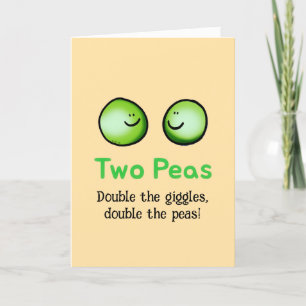 Two Peas Twin Baby Congrats Kaart