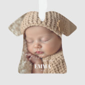 Two Photos Minimalist Baby First Christmas (devant)