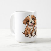 TWO PUPPIES Coffee Mug (Devant gauche)