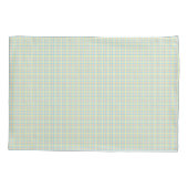 Two rectangular placemats with a pastel plaid  kussensloop (Achterkant)