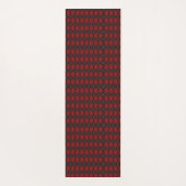 Two red and black geometric pattern ties yogamat (Achterkant)