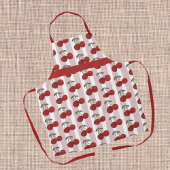 Two Red Cherries Illustration | Cute Fruit Art  Schort