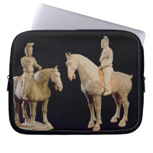 Two Riders, Chinees, Tang dynasty (618-906) (terra Laptop Sleeve