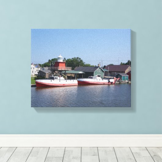 Two Rivers, Wisconsin, impression de toile (Insitu (Plancher de Bois))