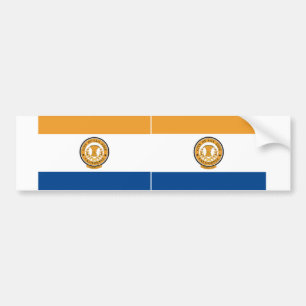 TWO San Jose Flag Bumpersticker