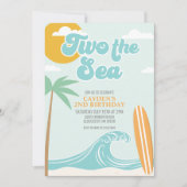 Two Sea Surf Beach Invitation 2 Anniversaire (Devant)