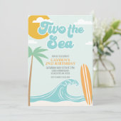 Two Sea Surf Beach Invitation 2 Anniversaire (Debout devant)